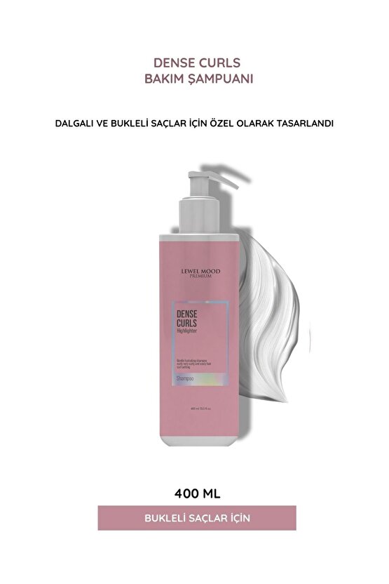 Dense Curls Bukleli Saçlar İçin Bakım Şampuanı
