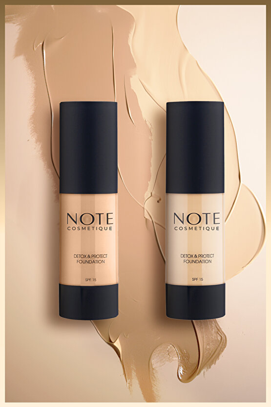 Detox & Protect Foundation Spf 15 Yoğun Kapatıcı Saten Bitişli Fondöten - 04 Sand