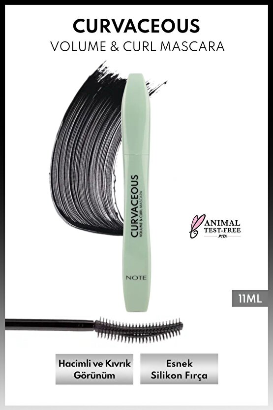 Curvaceous Hacim ve Kıvırma Etkili Maskara - Siyah