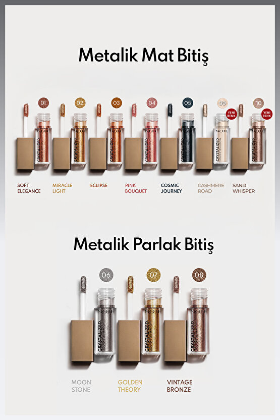 Crystalized Liquid Eyeshadow Likit Metalik Göz Farı - 03 Eclipse
