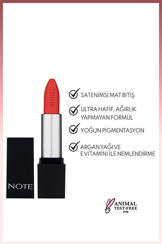 Mattever Lipstick Yarı Mat Saten Bitişli Ruj 16 Me Grenadine - Nar Çiçeği