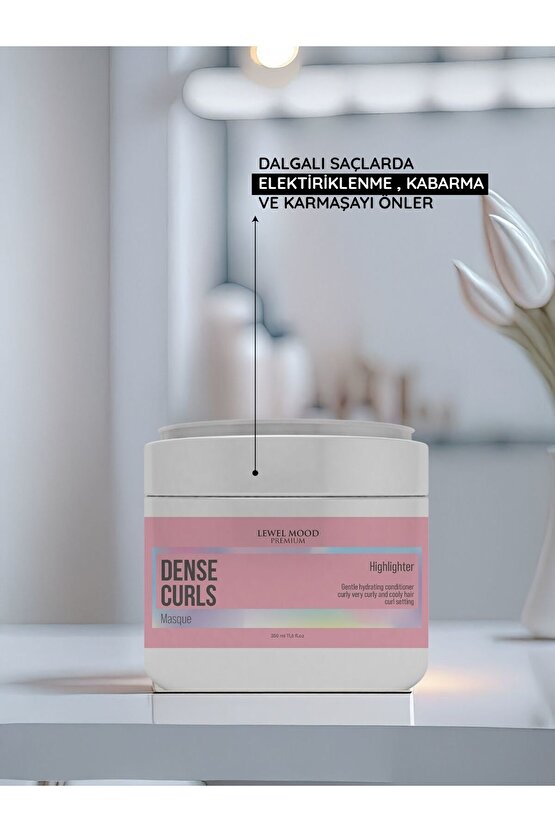 Dense Curls Bukleli Saçlar İçin Bakım Maskesi