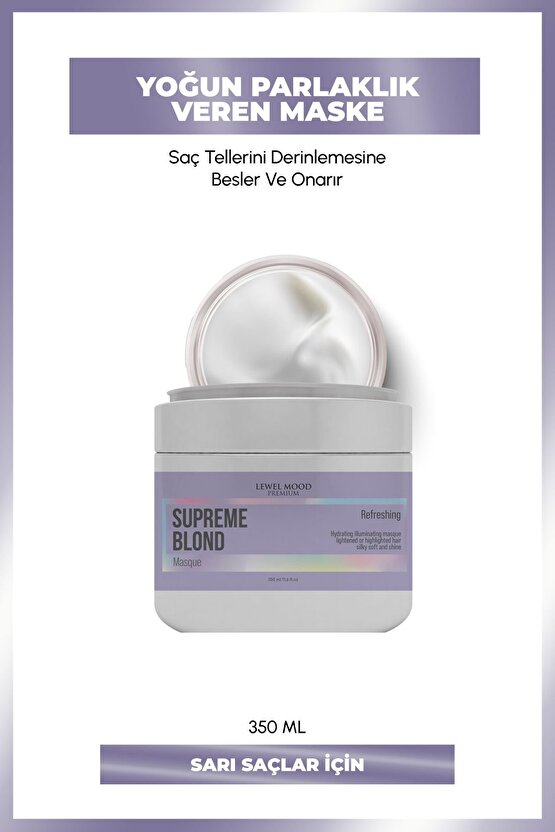 Supreme Blond Sarı Saçlar Bakım Maskesi