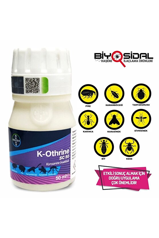 K-othrıne Sc 50 ml Haşere İlacı Hamam Böceği Öldürücü