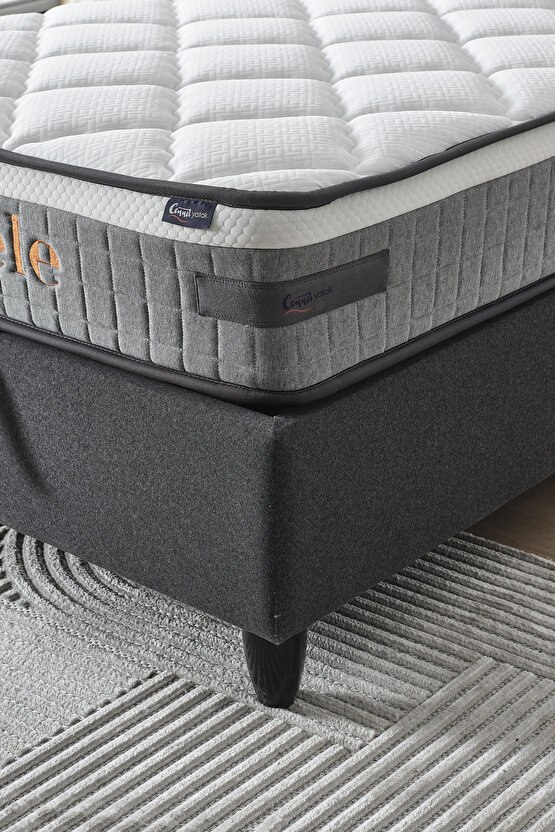 Gisela Modeli Tek Kişilik Pedli Yatak Full Ortopedik Paket Yaylı Yatak