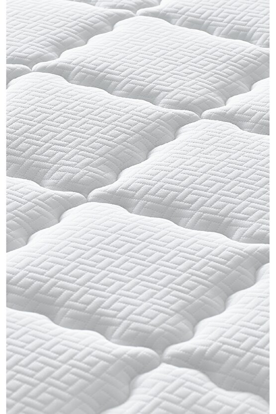 Menekşe Modeli Tek Kişilik Antibakteriyel Full Ortopedik Yatak, Baza ve Başlık 3 lü Set