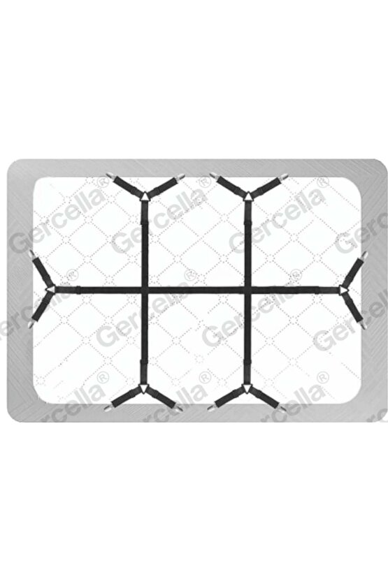 ELASTİK ÜÇGEN ÇARŞAF VE KILIF GERDİRİCİSİ VE ÇARŞAF TUTUCUSU UZUN TİP SİYAH