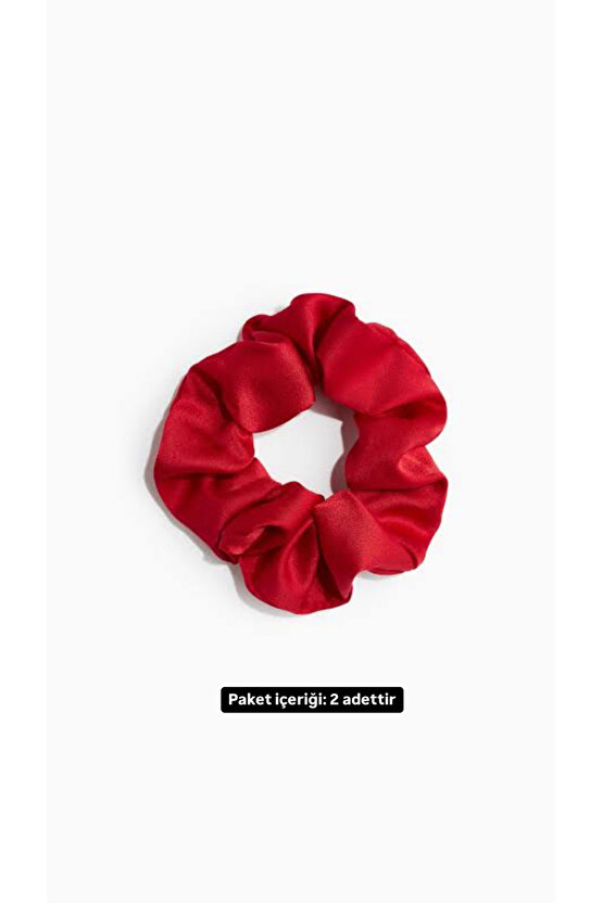 Nadide Ipek Saten 2 Adet Saç Lastiği (BİJUTERİ)