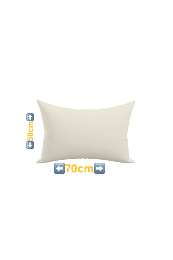 %100 Cotton(Pamuk)2 adet 50x70 cm Krem Yastık kılıfı Pillow Case