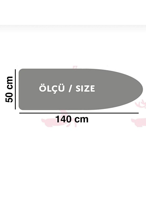 Comfort Turkuaz Ütümasası Örtüsü Kılıfı1 Adetkoruyucu File Ütüleme Pedi Hediyeli Ironing Cover