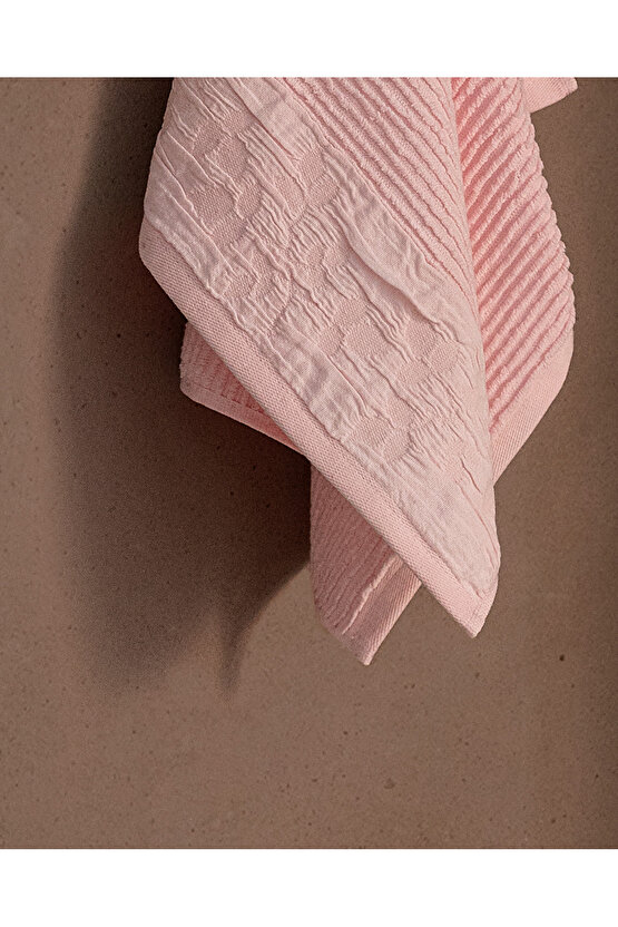 Jemma Yüz Havlusu - Açık Pudra