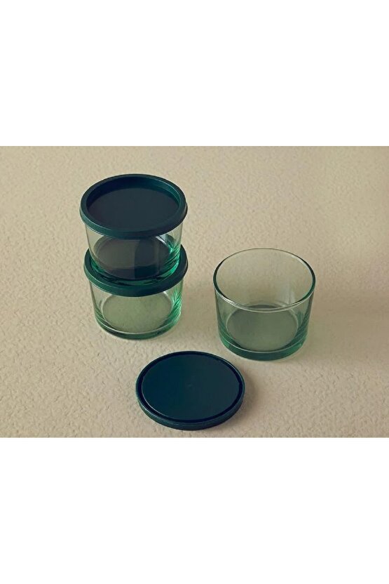 - Memories Cam 3lü Saklama Kabı 220 Ml Yeşil