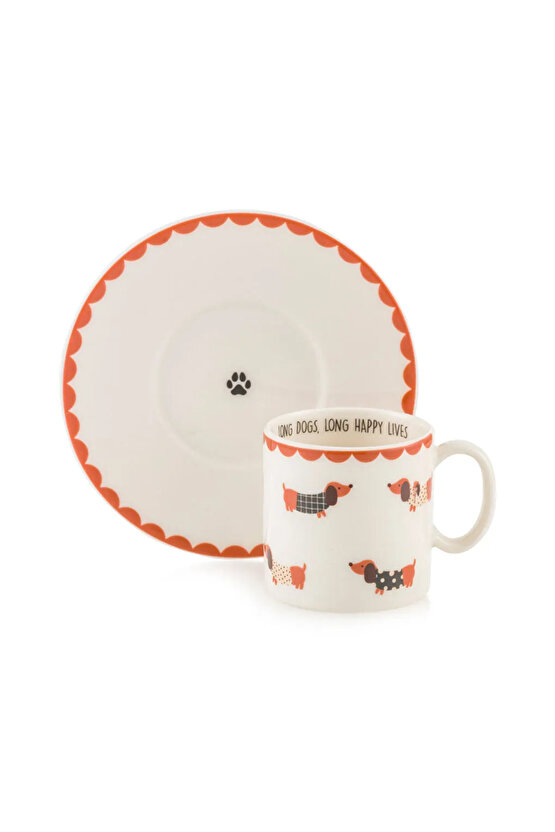 LCW HOME Karışık 2 Kişilik Porselen Kahve Fincan Takımı 90 Ml