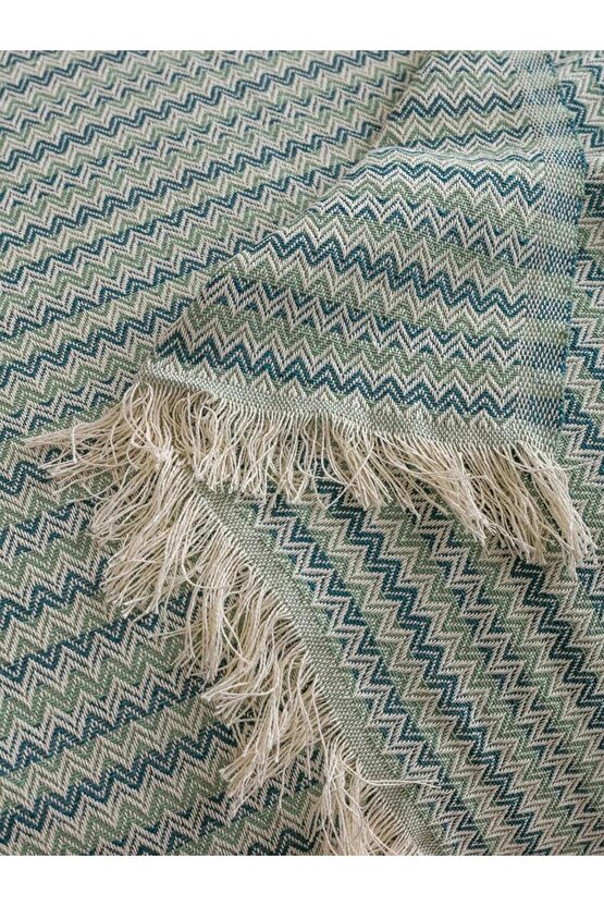 Çizgili Çift Kişilik Yatak Örtüsü 180x230 Cm (W5)