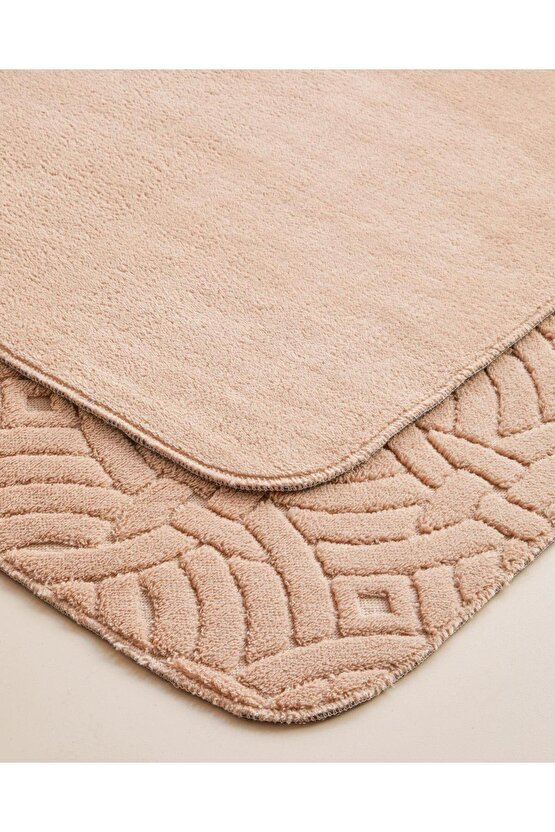 Wavelet Banyo Paspası Seti Açık Bej 60x80 cm + 40x60 cm (17.11.2025)