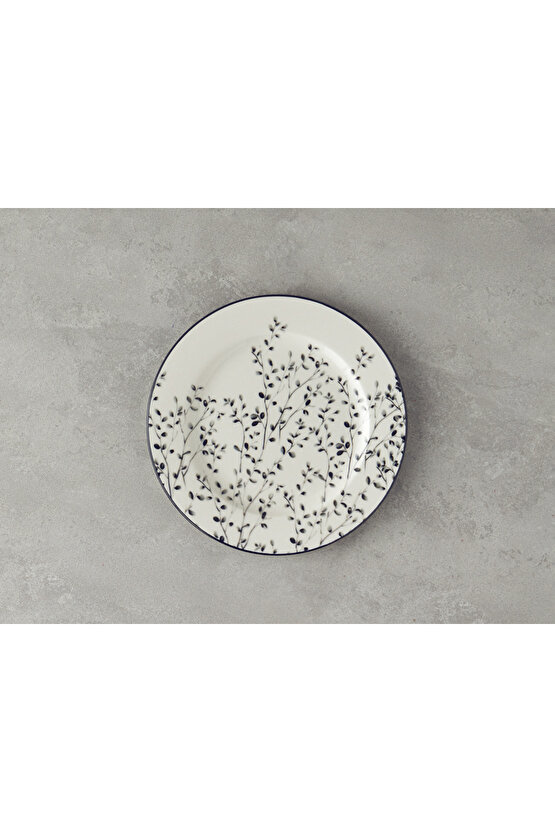 Mystic Porselen 24 Parça 6 Kişilik Yemek Takımı Siyah