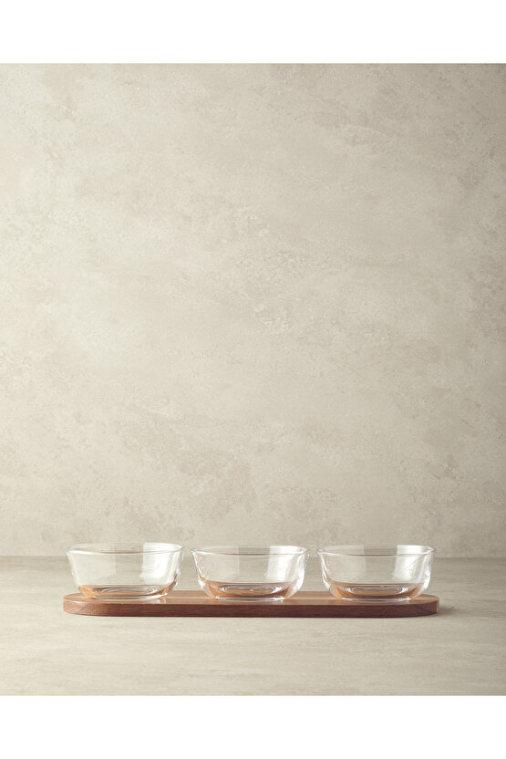 Orient Akasya 3 Parça Sunumluk Koyu Kahverengi