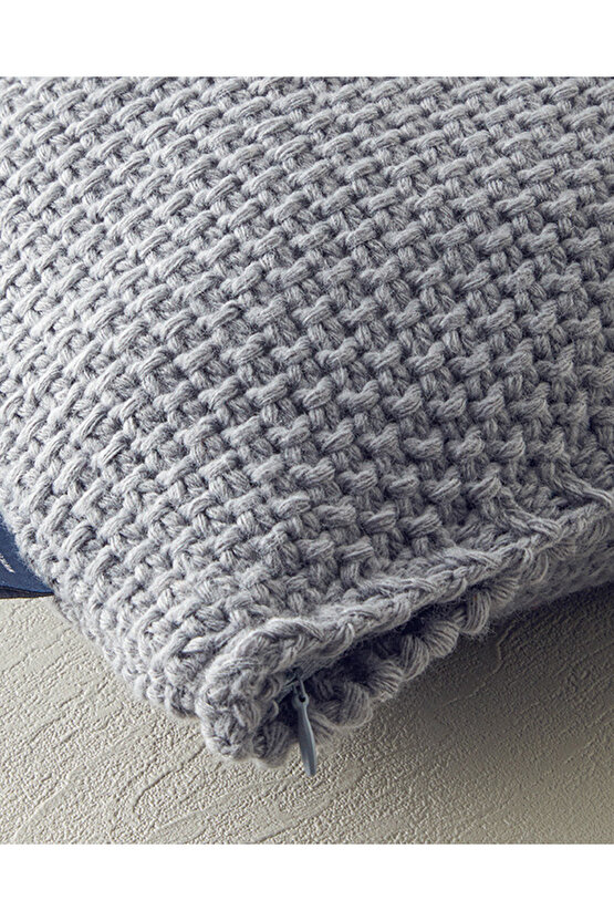 Embrance Triko Kırlent Kılıfı Gri