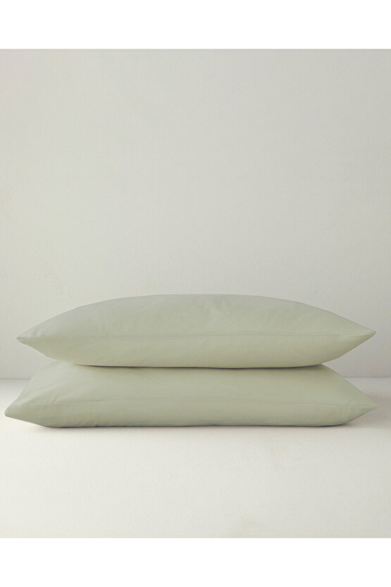 Novella 2li Yastık Kılıfı 50x70 cm Açık Yeşil