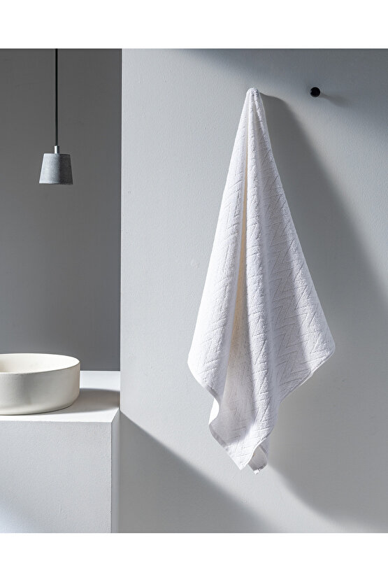 Colette %100 Pamuk Banyo Havlusu - Beyaz