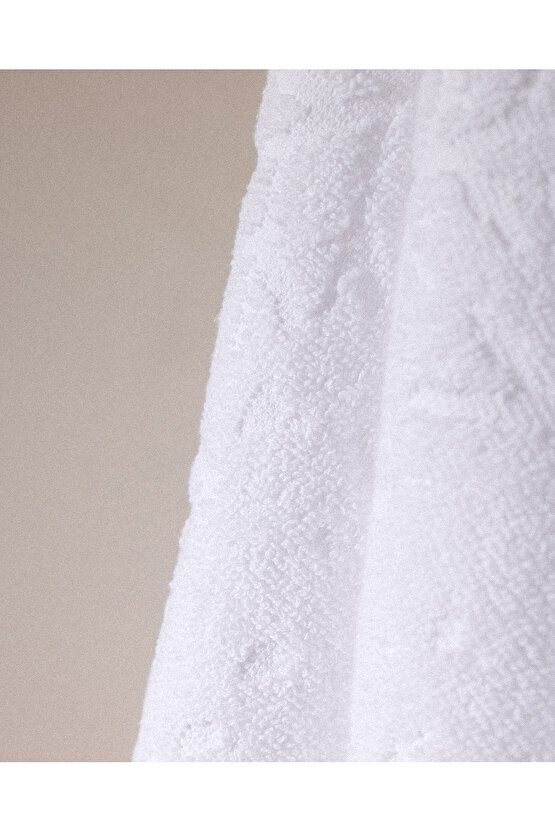 Perle %100 Pamuk Banyo Havlusu - Beyaz - 70x140 cm