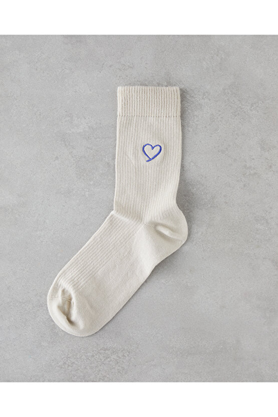 Love Bath Erkek Çorap 40-44 Krem