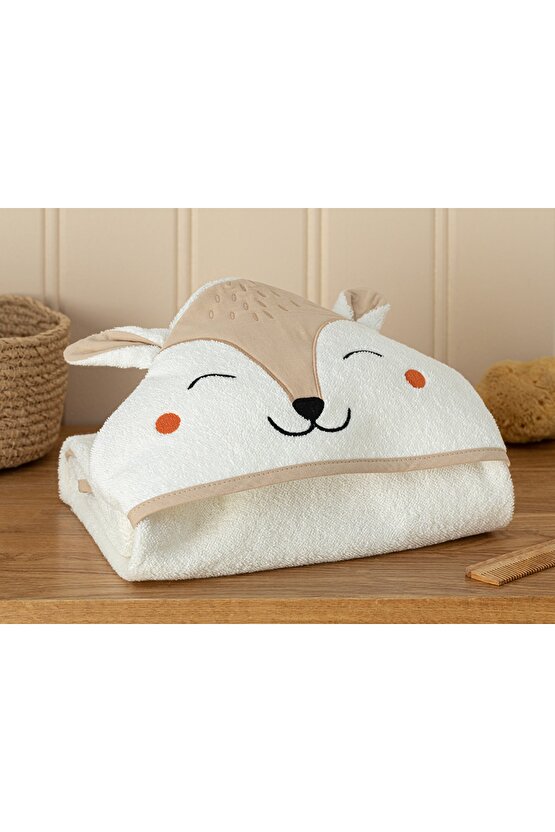 Fox Pamuk Bebe Havlu 75x75 Cm Kahve