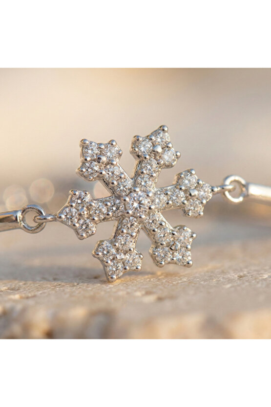 Şarnelli Kar Tanesi Bileklik