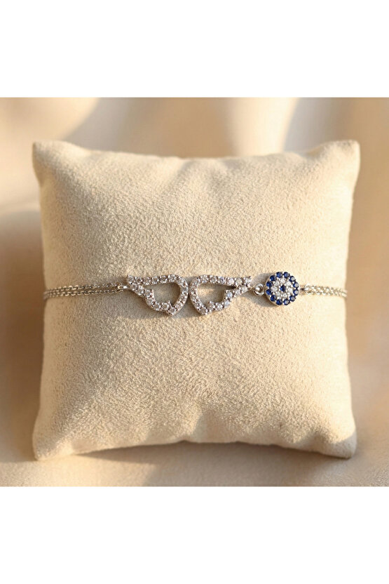 Taşlı Melek Kanadı Bileklik