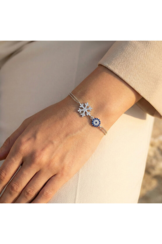Kadın Kar Tanesi Bileklik