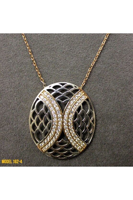 Osmanlı Motif Oval Kolye