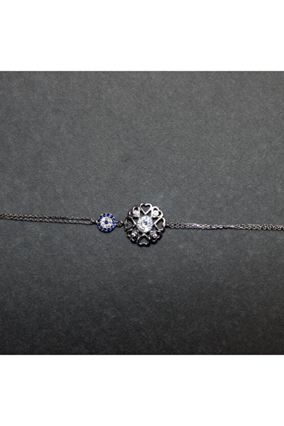 Taşlı Kalpli Bileklik