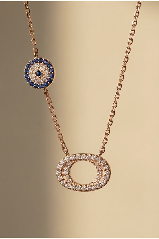 Küçük Çift Halka Kolye