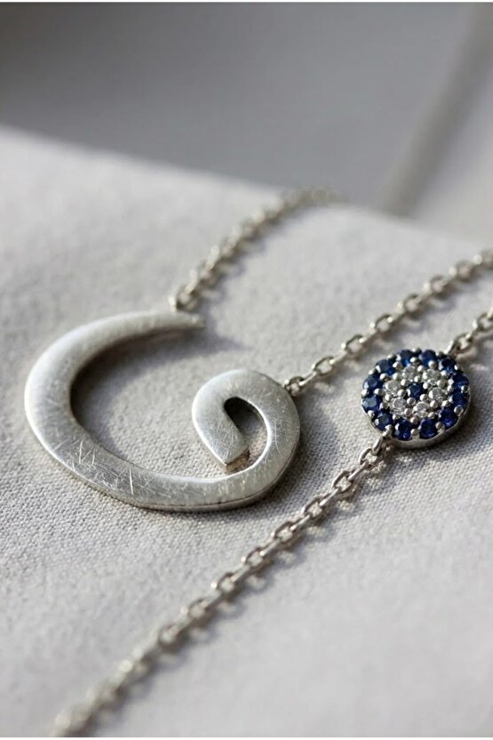 Nazar Boncuklu Vav Kolye