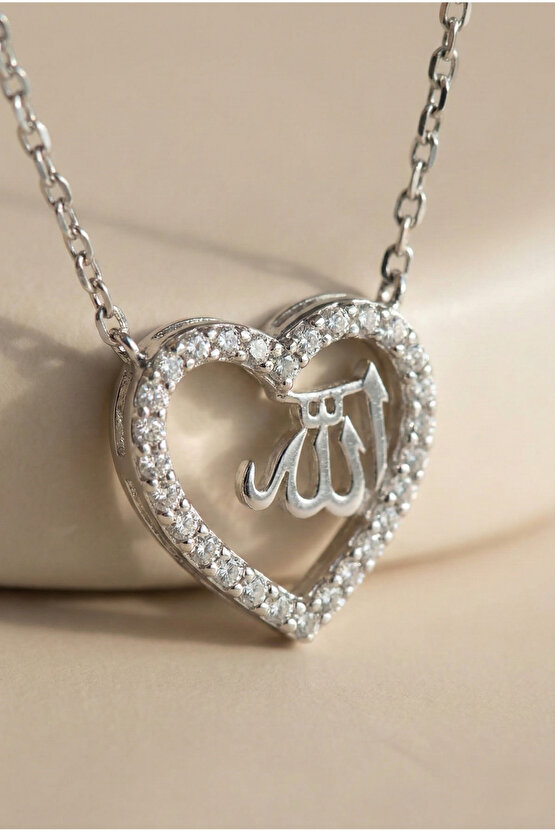 Kalp Içinde Allah Lafzı Kolye