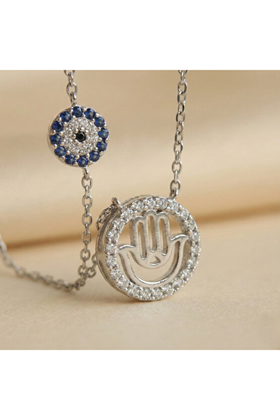 Taşlı Fatma Eli Kolye