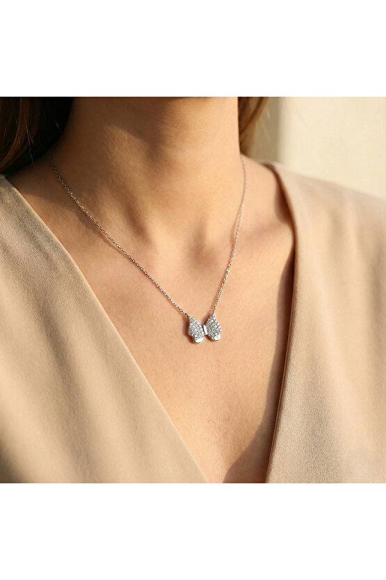 Büyük Kanatlı Kelebek Kolye