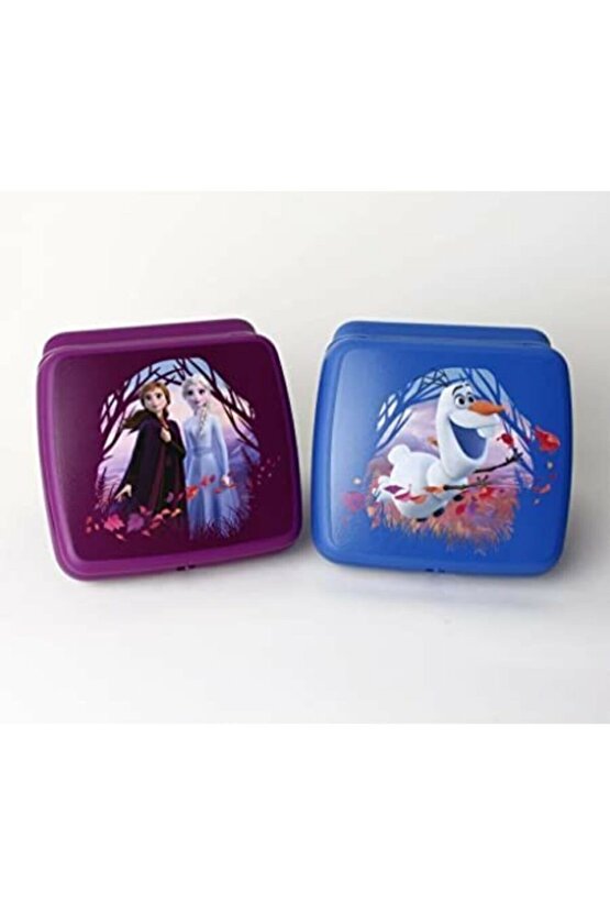 Elsa Karlar Ülkesi Kurabiye Kutusu Ve Sandviç Kutusu 3 Lü Set