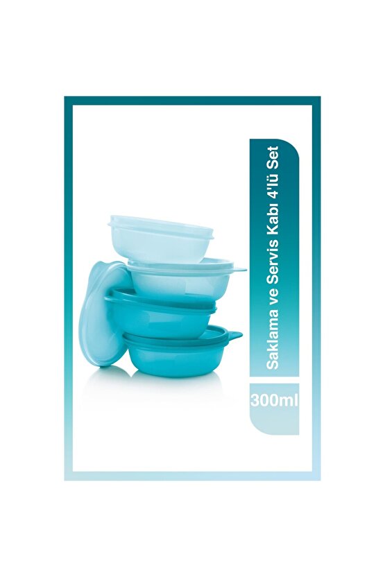 Saklama ve Servis Kabı 4lü Set 300 ml