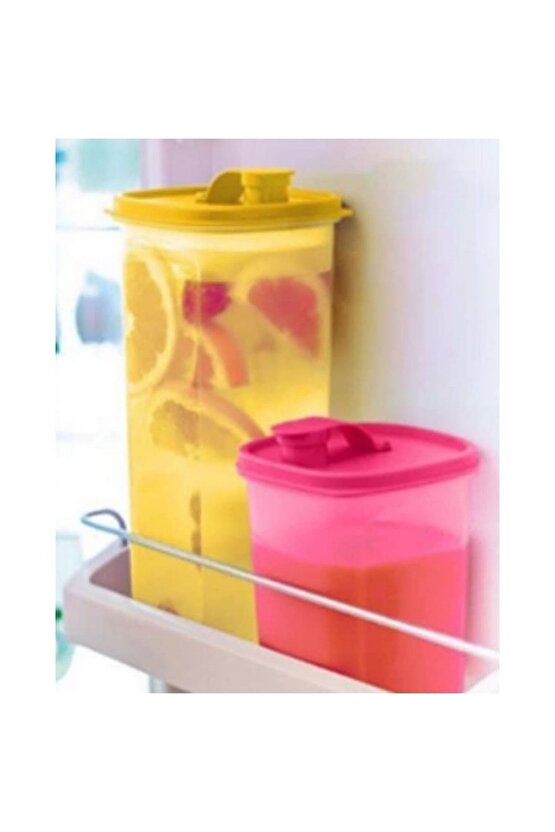 Çok Amaçlı Sürahi 2 Lt Sarı Gıda Saklama Kavanozu