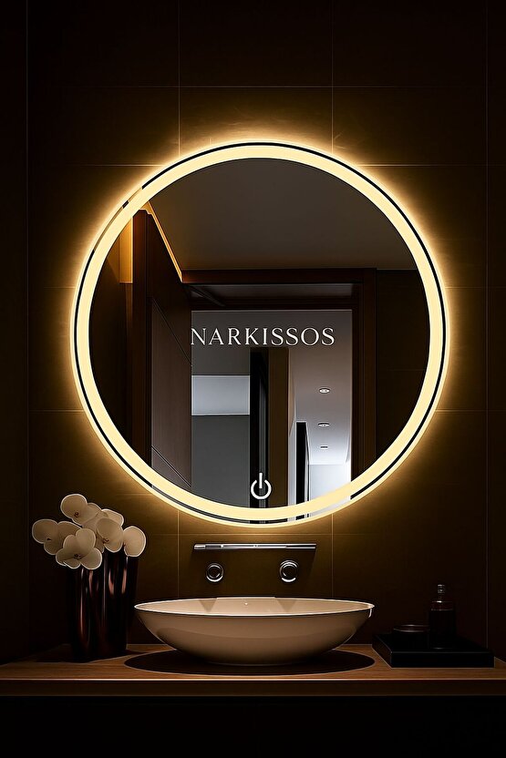 100 cm DOKUNMATİK GÜN IŞIĞI LEDLİ BANYO AYNASI KUMLAMALI -SALON-KAFE LED AYNA