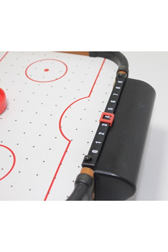 Ahşap Pilli Hava Hokeyi Masaüstü Air Hockey Oyunu