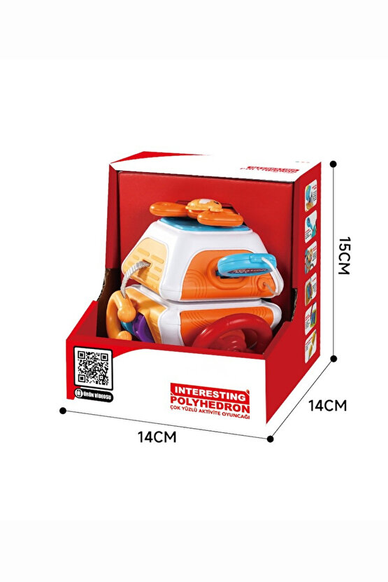 Oyuncak Montessori DuyusalEğitici Öğretici Eğlendirici 10u 1 Arada Aktivite Oyuncağı +18 Ay