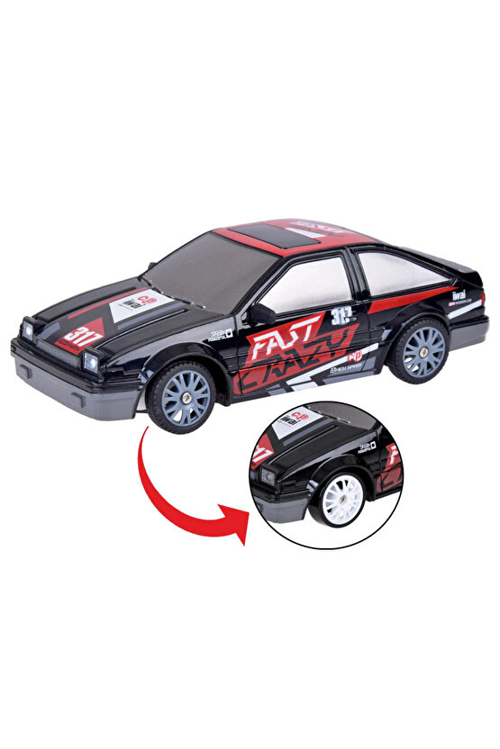 Oyuncak Uzaktan Kumandalı Aksesuarlı 2.4G Şarjlı 1:24 Drift Arabası 4x4 +4Yedek Tekerlek +15KmHız
