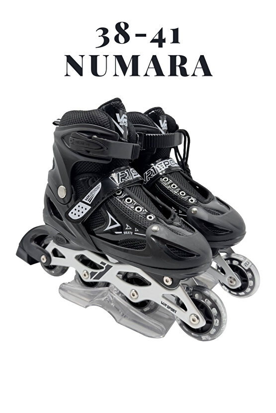 Işıklı Ayarlanabilir (Alıştırma ve Sıralı) Paten L Beden 38-41 Numara Çocuk Pateni