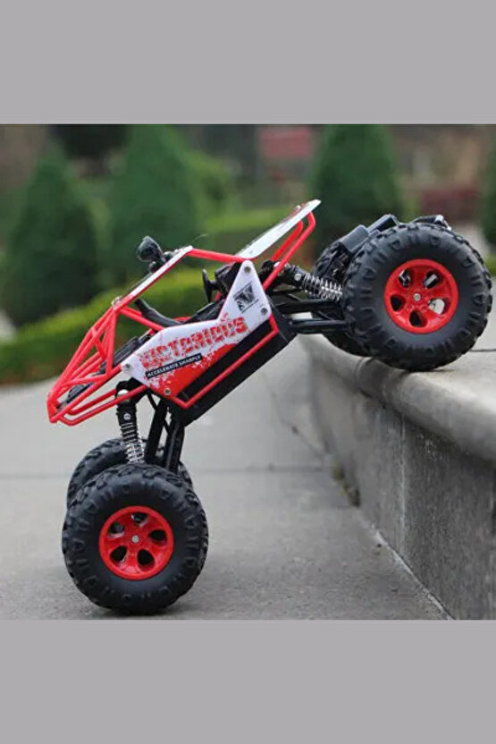 Oyuncak 4x4 Uzaktan Kumandalı Şarjlı Rock Crawler Büyük Teker Gerçekçi Araba 1:16 Ölçek