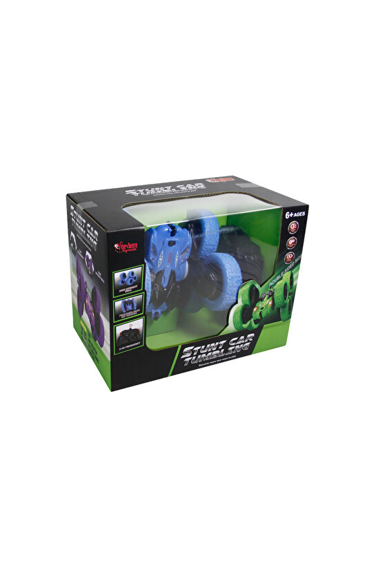 Oyuncak Işıklı Uzaktan Kumandalı Full Fonksiyon Şarjlı 2.4 Ghz 6 Teker Akrobat Araba