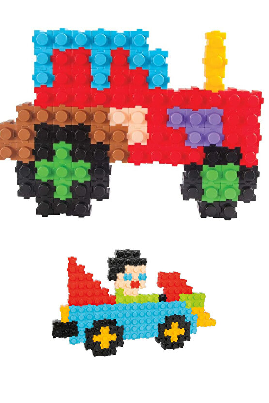 Oyuncak Çıt Çıt Bloklar 224 Parça Aktivite ve Tasarım Gelişim Oyuncağ