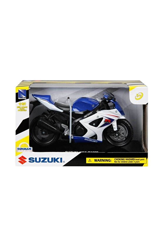 1:12 Suzuki Gsx-r1000 2008 Model Motor Oyuncak Motor Suzuki Orijinal Scntoys