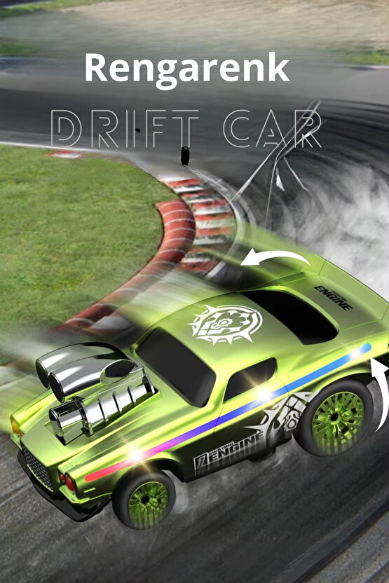 Uzaktan Kumandalı Full Fonksiyon Şarjlı Işıklı 2.4g Çılgın Crazon Led Işıklı Drift Araba 15 Km Hız